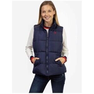 U.S. POLO ASSN. Navy size L Vest Jacket for Women NWT